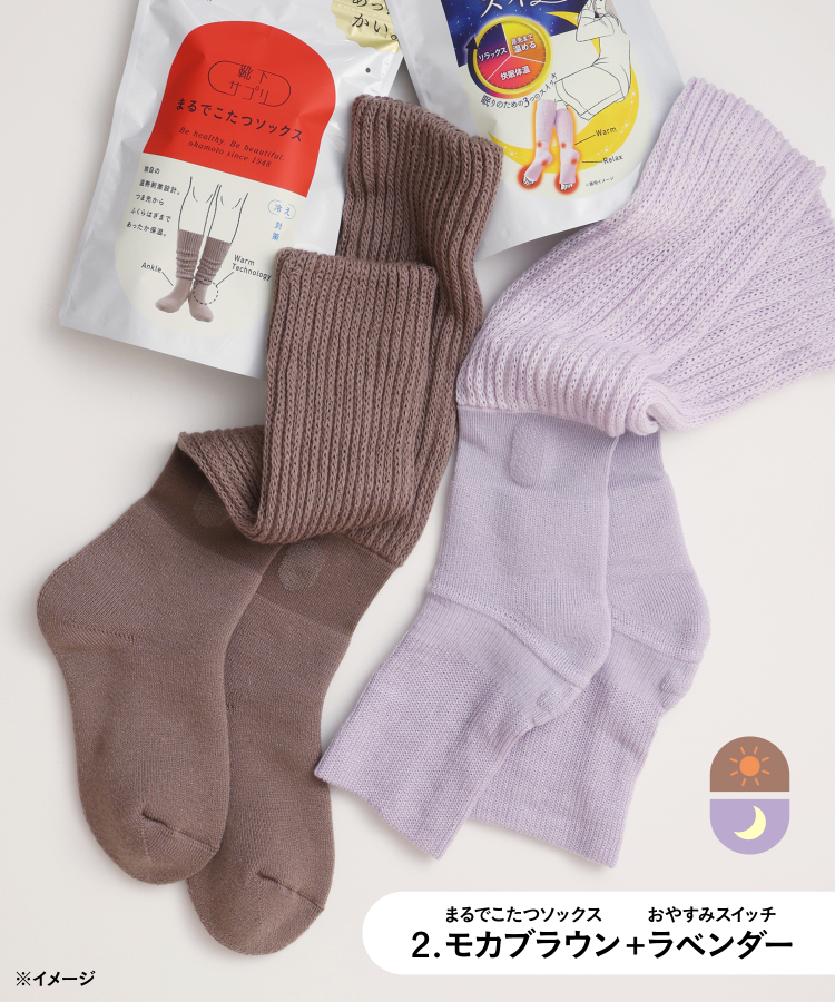 ギフトボックス（2足セット）】靴下サプリ まるでこたつ