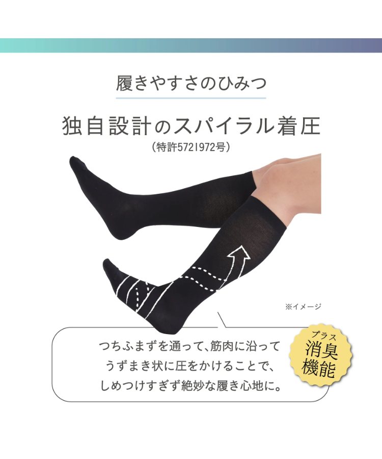 靴下サプリ メンズ うずまいて 血行を促すソックス｜靴下の岡本公式