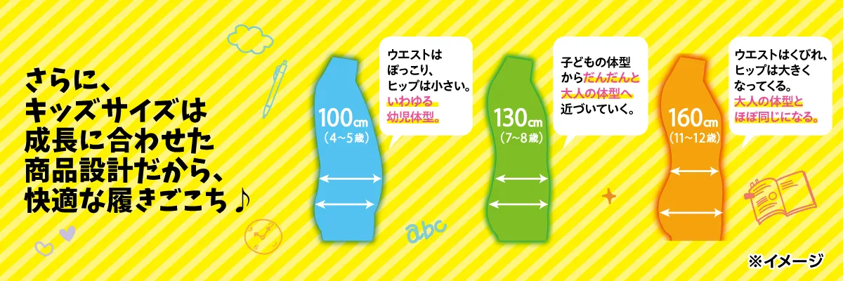 成長に合わせた商品設計で快適な履き心地