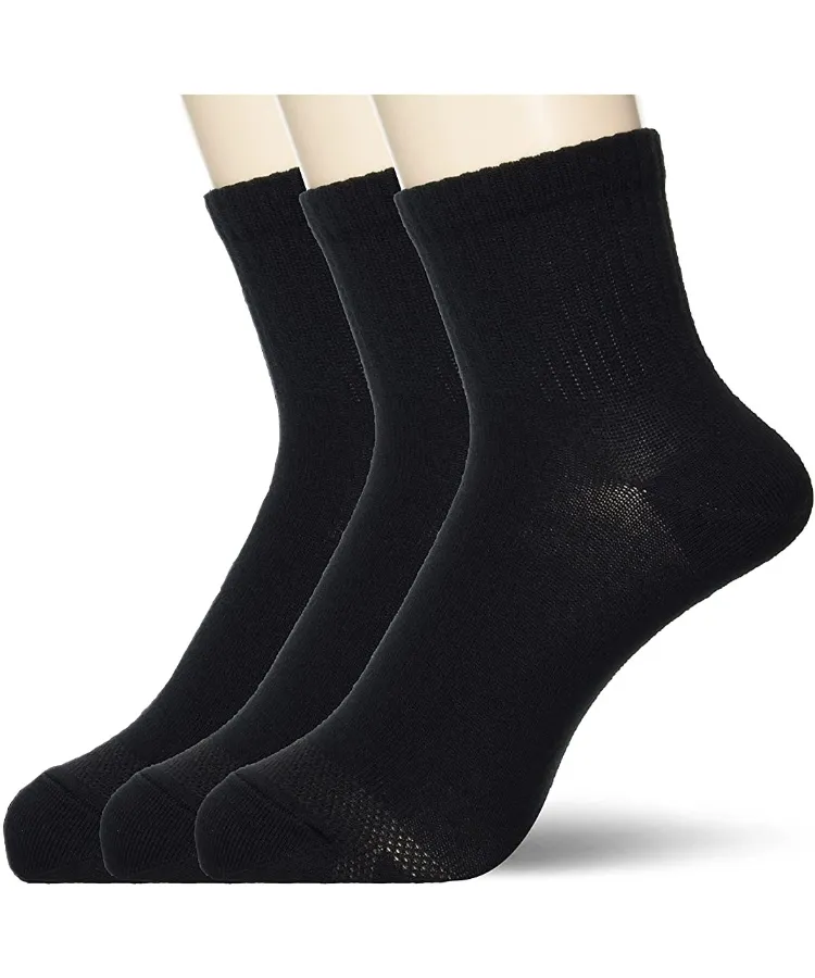 【3足組】スニーカー丈 ブラック