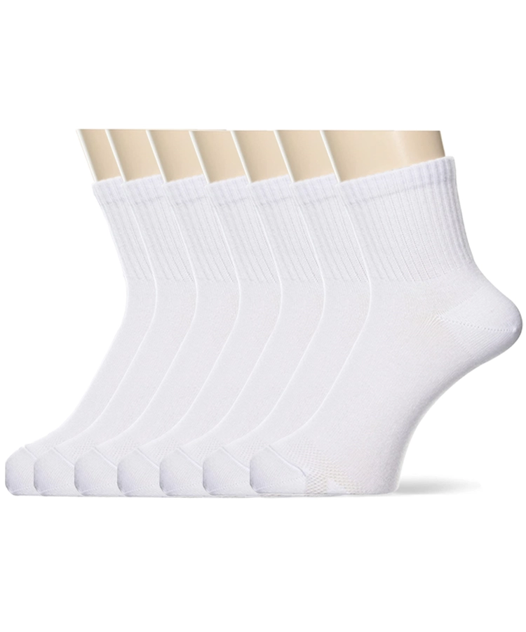 【7足組】スニーカー丈 ホワイト