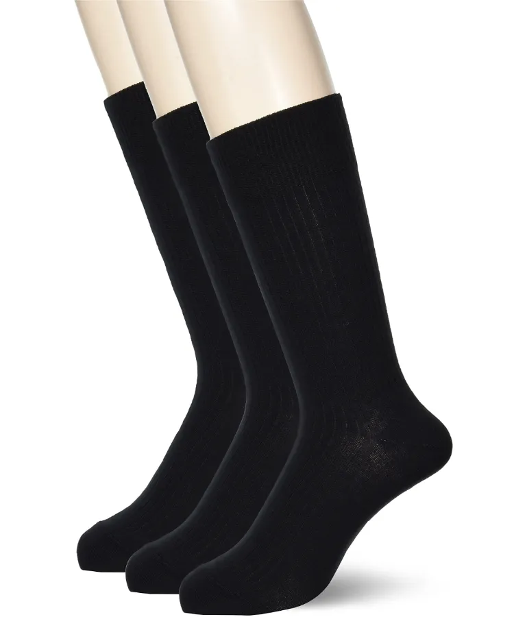 【3足組】クルー丈 