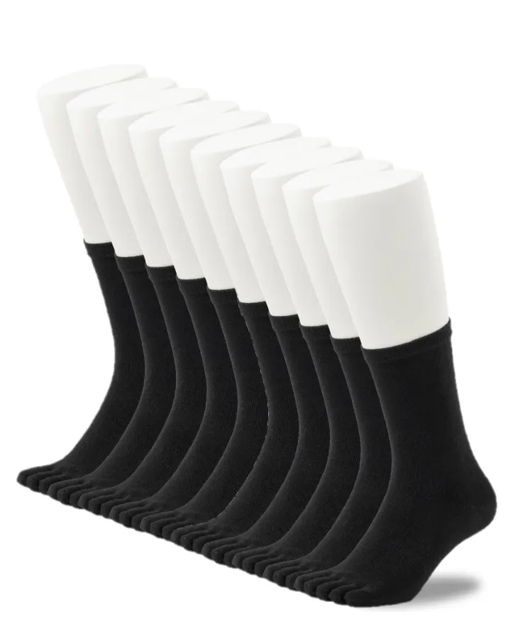 【10足組】5本指ソックス クルー丈