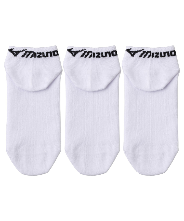 3足組】MIZUNO メンズソックス スニーカー丈 ワンポイント 高