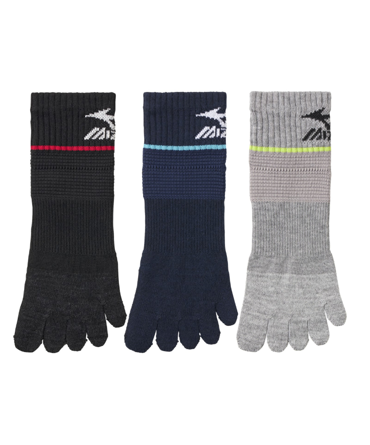 ミズノプロ　スパイク&オーバーソックス3組 MIZUNO ソックス スニーカーソックス メッシュ 3足組 メンズ