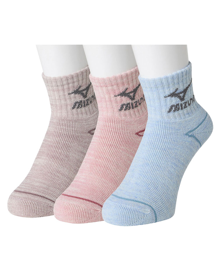 3足組】MIZUNO デイリー ガチ厚 レディース 13cm丈 フートパイル