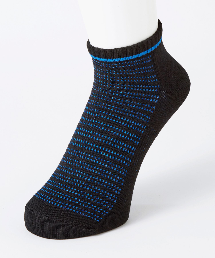 3足組】WORK MAX メンズ スニーカー丈 甲部分メッシュ｜靴下の