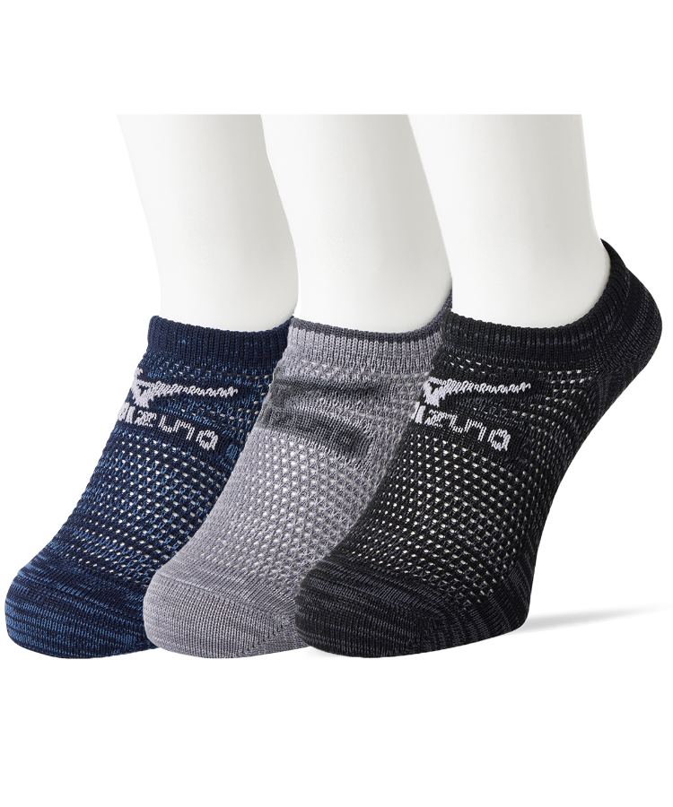 3足組】MIZUNO デイリー ガチMESH メンズ 深カバー 粗オールメッシュ