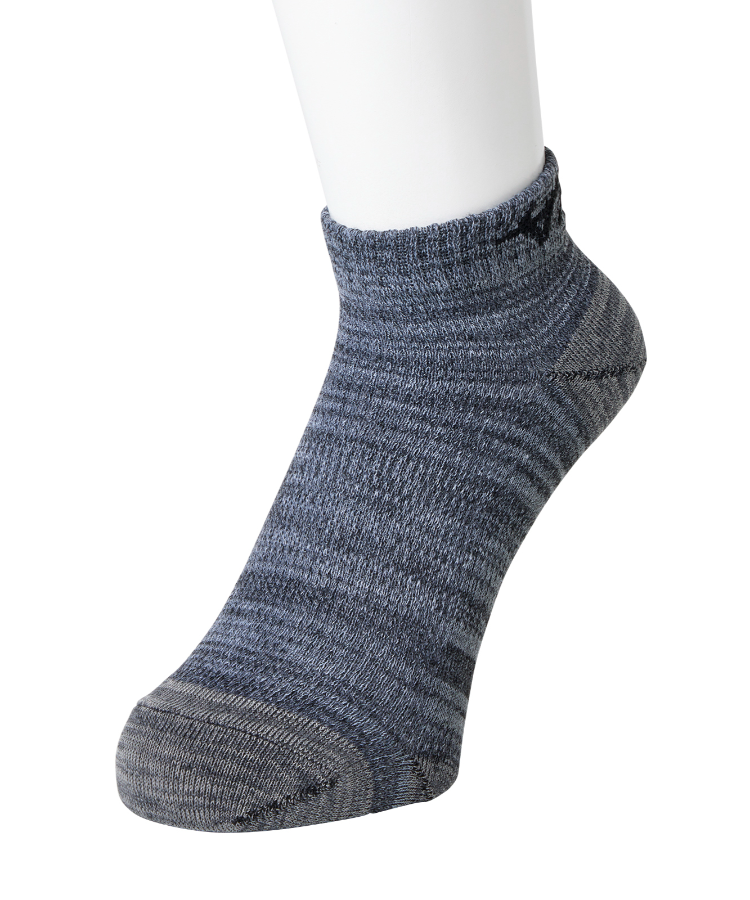 3足組】MIZUNO WORK 消臭W メンズ 8cm丈 甲メッシュ サポート ダーク引