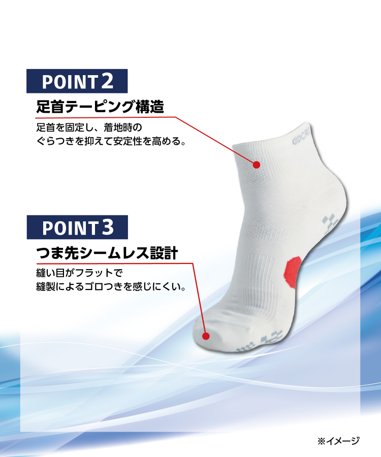 てつこ レディース3足組つま先かかとパイルスニーカーソックス