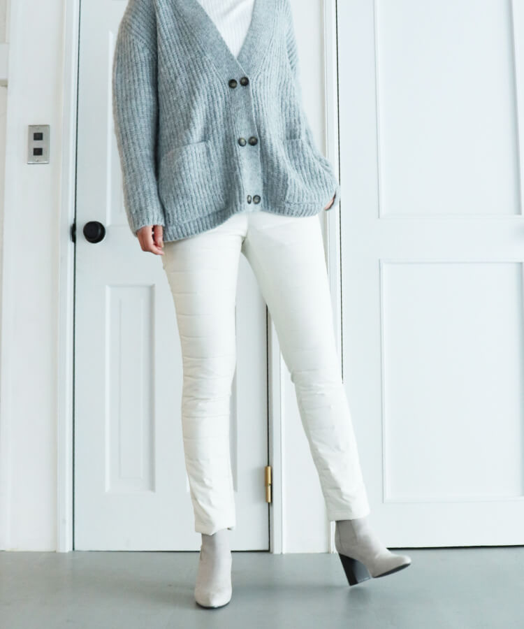 17℃ レディース パンツ ダウンパンツボーダーはっ水加工巾着付き 17℃ レディース パンツ ダウンパンツボーダーはっ水加工巾着付き