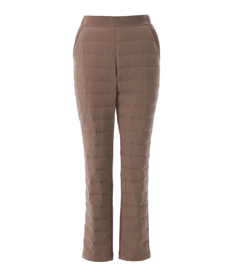 17℃ レディース パンツ ダウンパンツボーダーはっ水加工巾着付き｜靴下