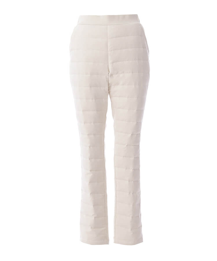 17℃ レディース パンツ ダウンパンツボーダーはっ水加工巾着付き｜靴下