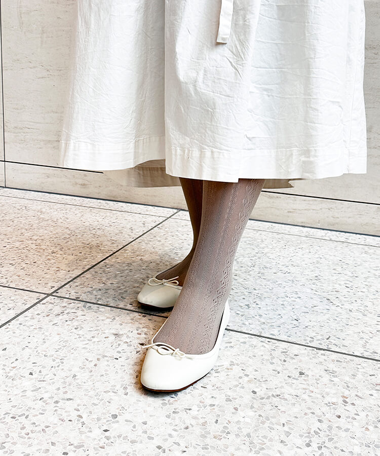 17℃ レディース タイツ マルチレーシーストライプ｜靴下の岡本