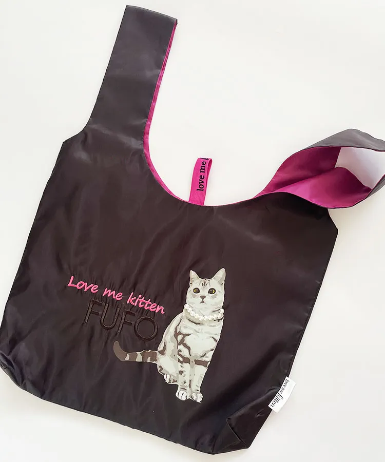 エコバッグ＆ポーチ＆巾着♡レディ＆わんこ 17℃ レディース グッズ LOVE ME KITTEN アメショエコバッグ｜靴下の