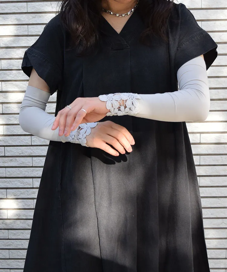 レッグウェア Coco11 17℃ レディース その他 Dressing Crochetフラワーホールアーム＆レッグ