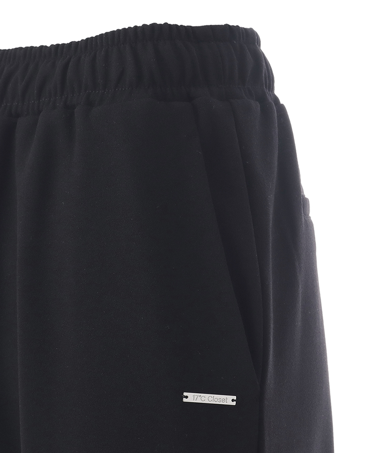 17℃ レディース パンツ 裏起毛ジョーゼットニットジョガー｜靴下