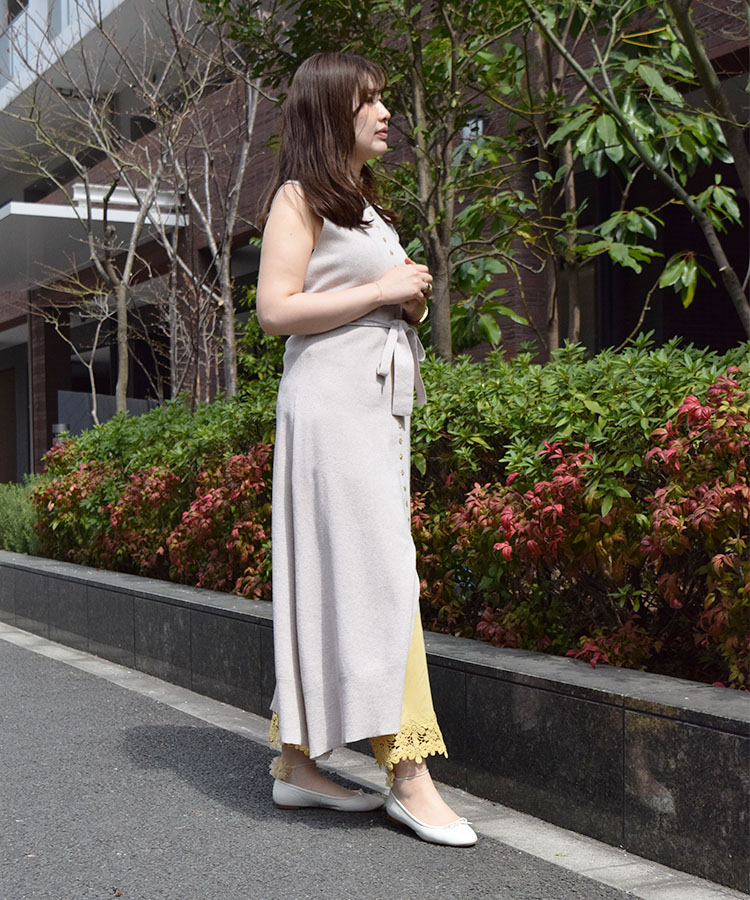 167cm　Lサイズ着用　イエロー
