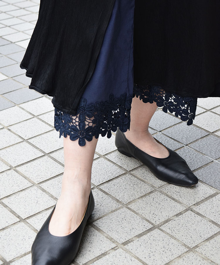 17℃ レディース パンツ Romantic Lace 裾フラワーレース付き｜靴下の