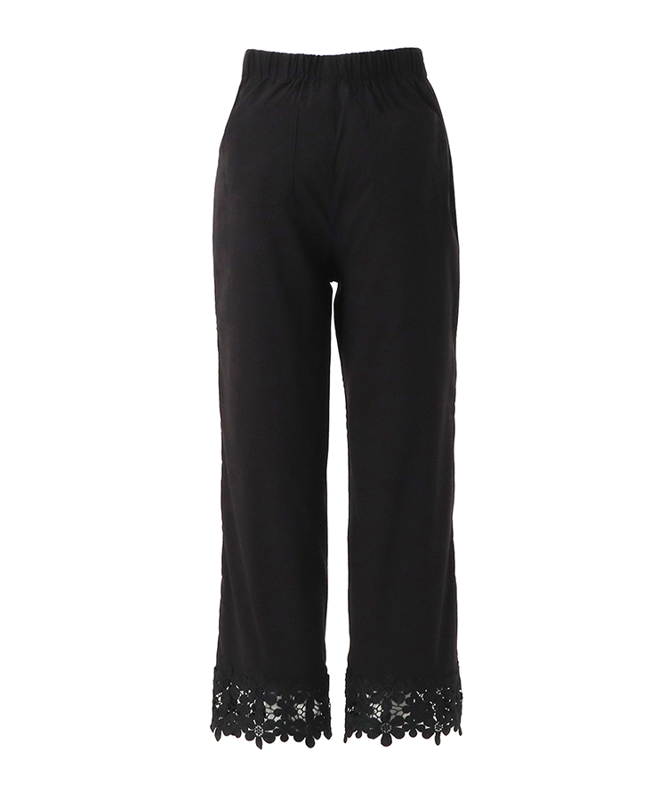 17℃ レディース パンツ Romantic Lace 裾フラワーレース付き