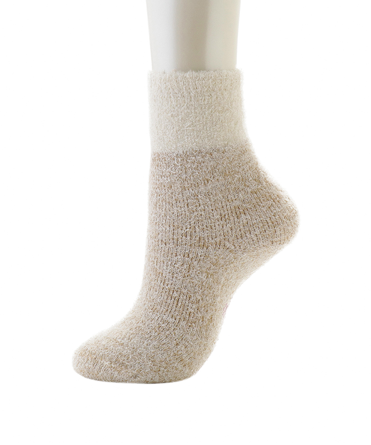 17℃ レディース ソックス LOVE ME KITTEN モールソックス<ネコ刺繍巾着