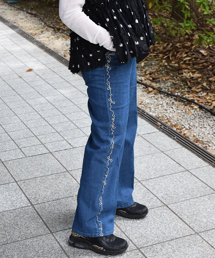 157cm Lサイズ着用 ブルー