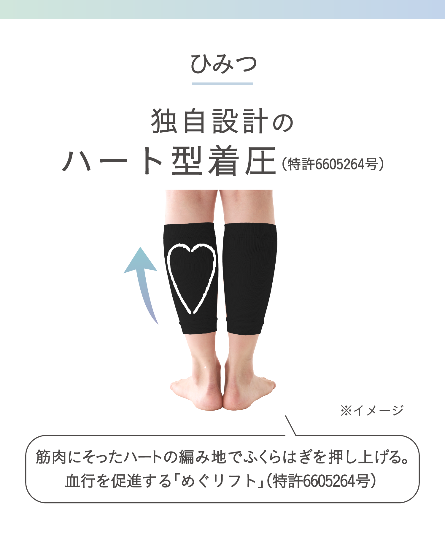 靴下サプリ ふくらはぎ押し上げサポーター レディース｜靴下の岡本公式
