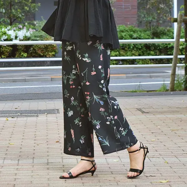 17℃ ボタニカルワイドパンツ